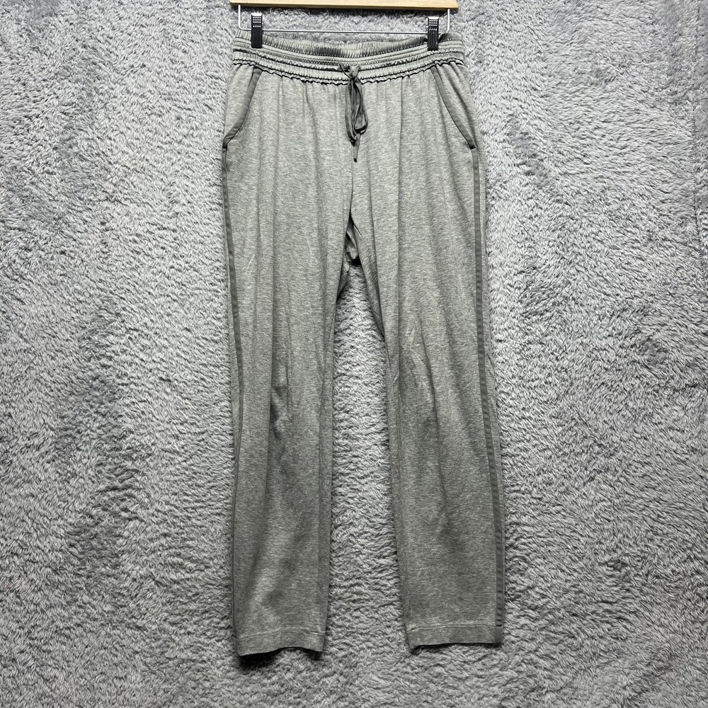 Lafayette 148 Pants Womens Small Gray Pull On Elastic Waist Straight Cotton